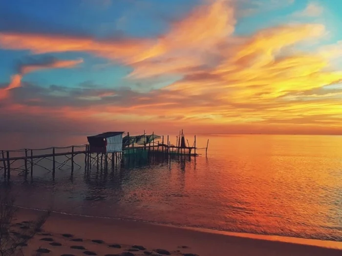 Sunset at Ong Lang Beach Phu Quoc